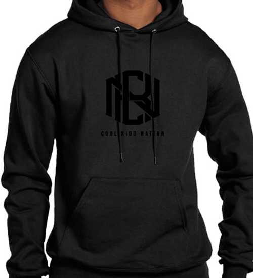 Classic Hoodie - Black w/Suede